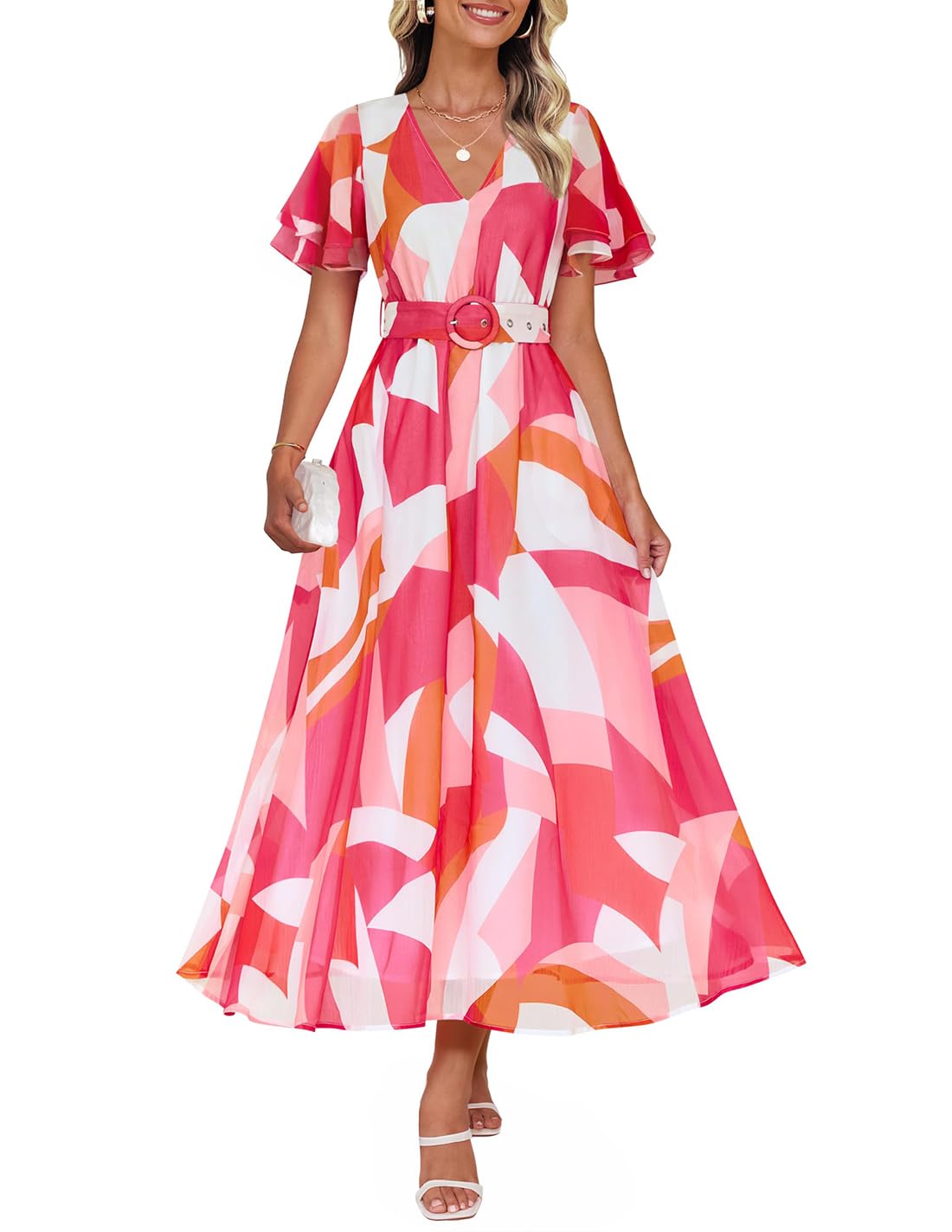 Foto 2 pulgar | Vestido Largo Zesica 2025 Con Estampado Floral Casual De Verano Para Mujer - Venta Internacional.