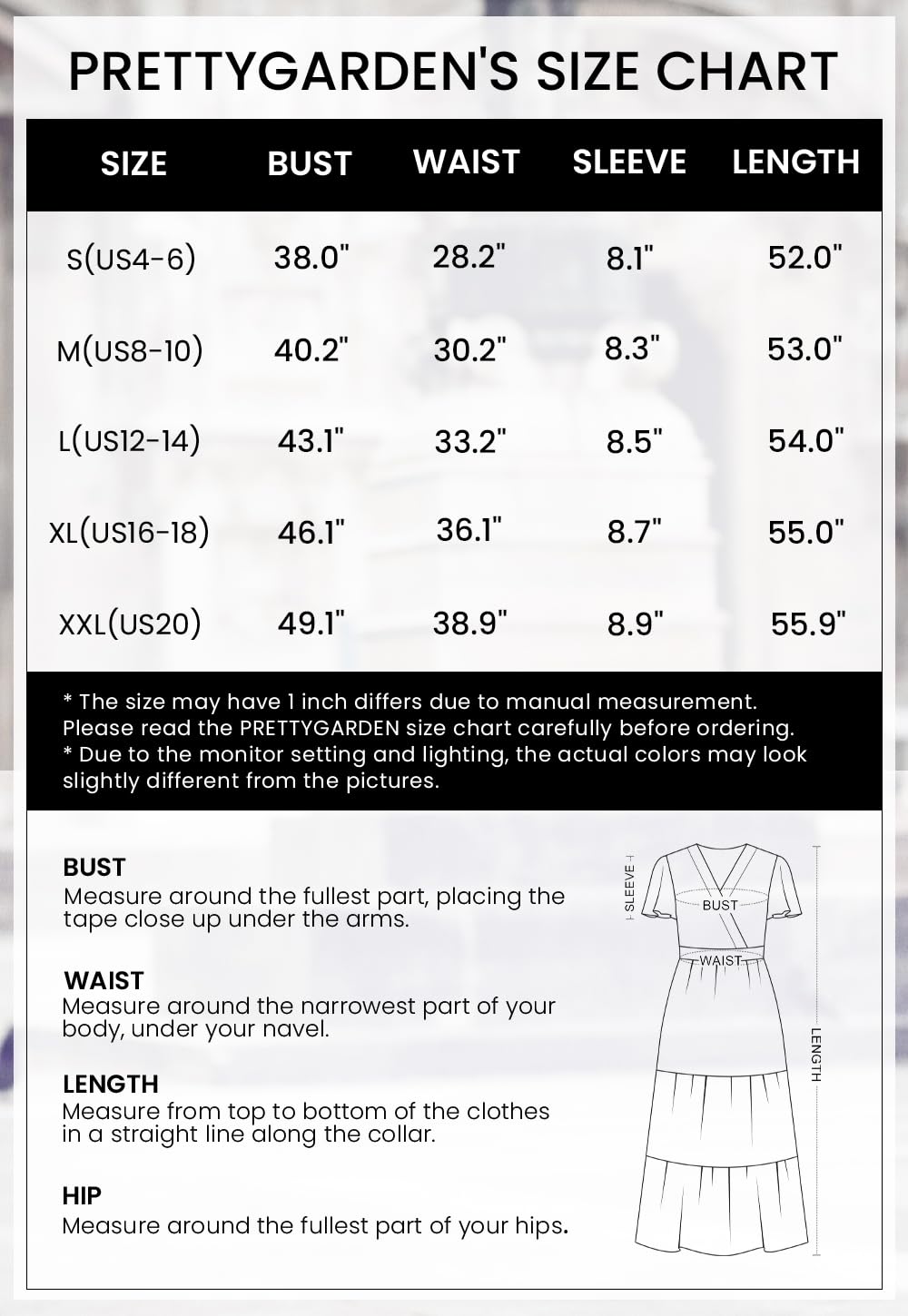 Foto 7 pulgar | Vestido Largo Prettygarden Para Mujer, Verano 2025, Cuello En V, Estampado Floral - Venta Internacional.