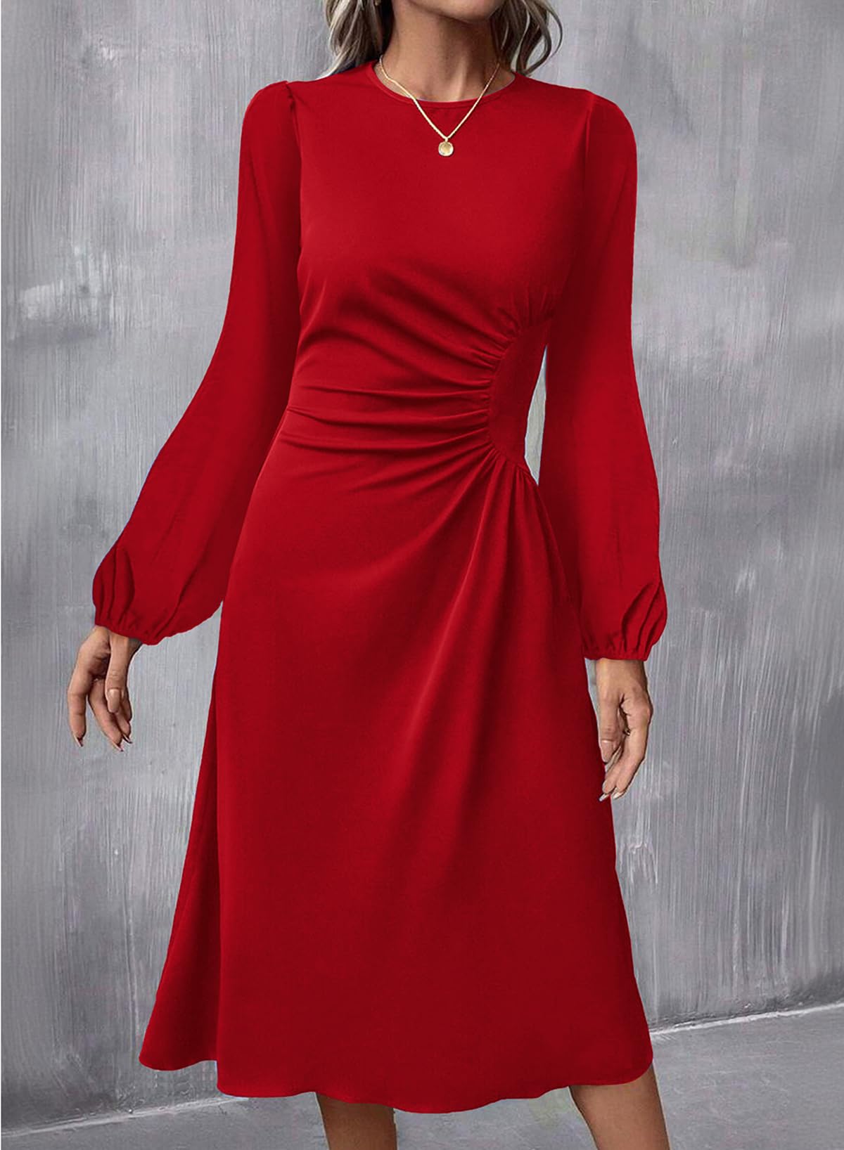 Foto 3 pulgar | Vestido Formal Happy Sailed Elegant A Line High Low Red Women - Venta Internacional.