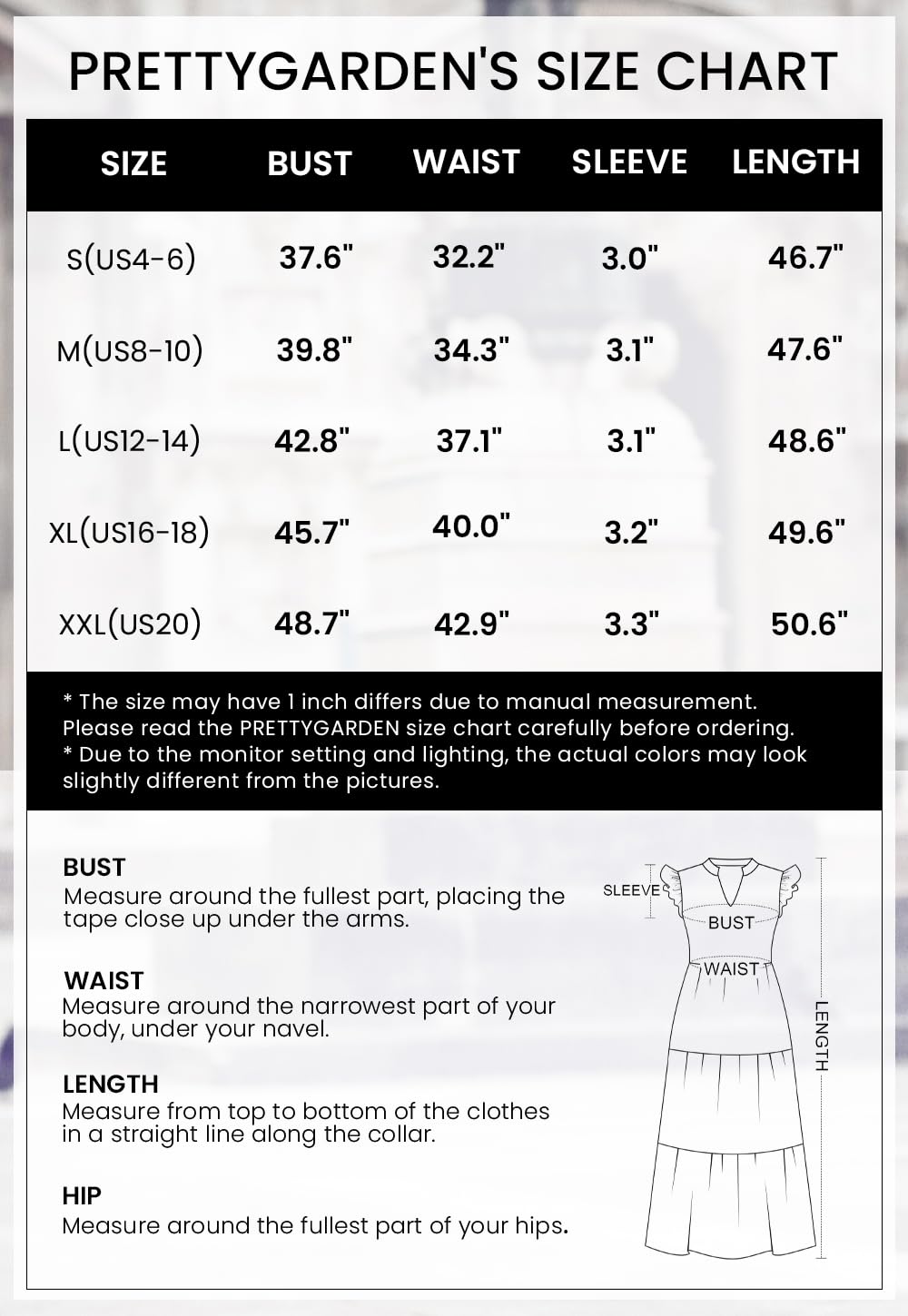 Foto 7 pulgar | Vestido Midi Prettygarden Para Mujer Con Cuello En V Con Estampado Floral De Verano 2025 - Venta Internacional.