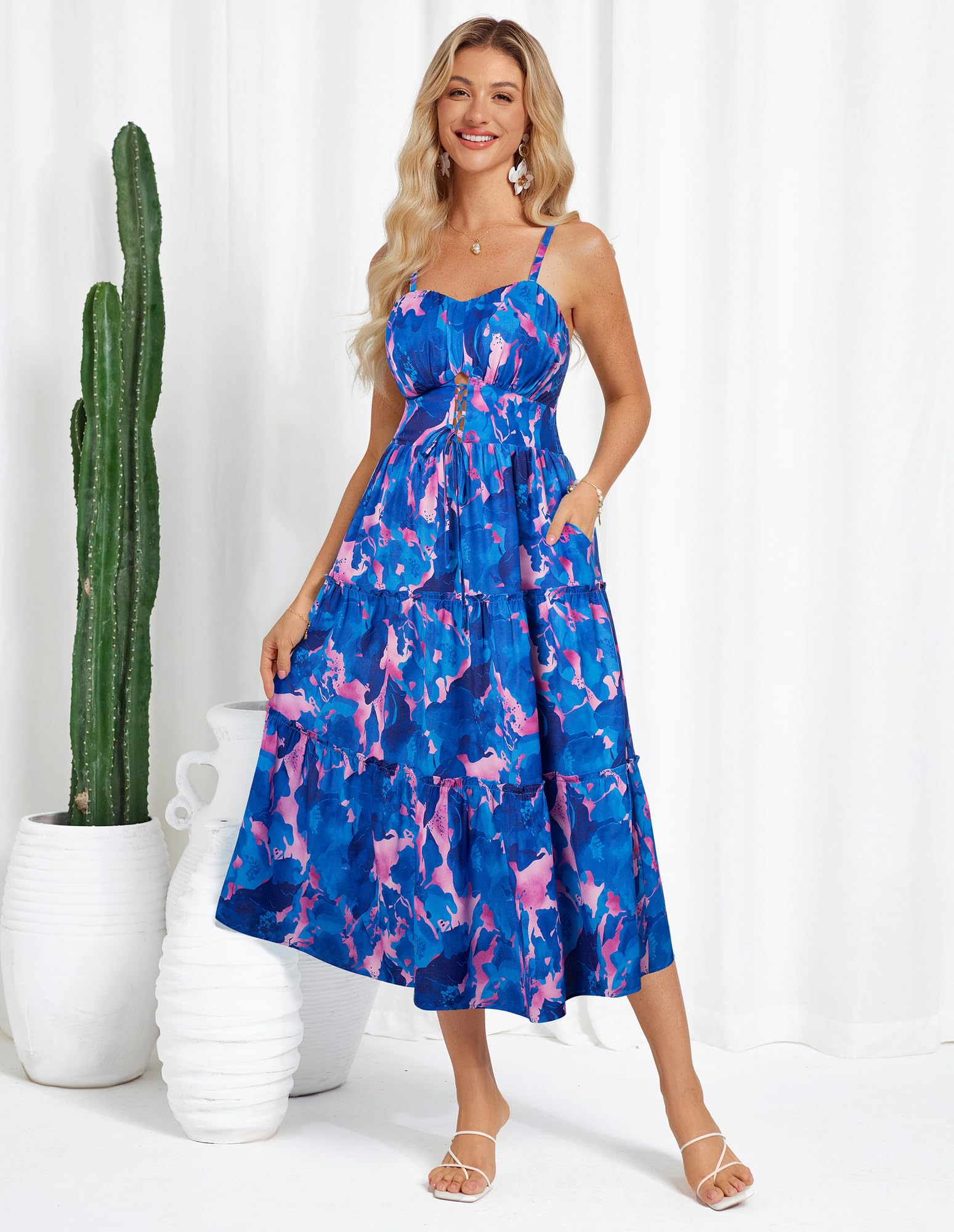 Foto 4 pulgar | Vestido Grace Karin Boho Floral Vacation A-line Beach 2025 - Venta Internacional.