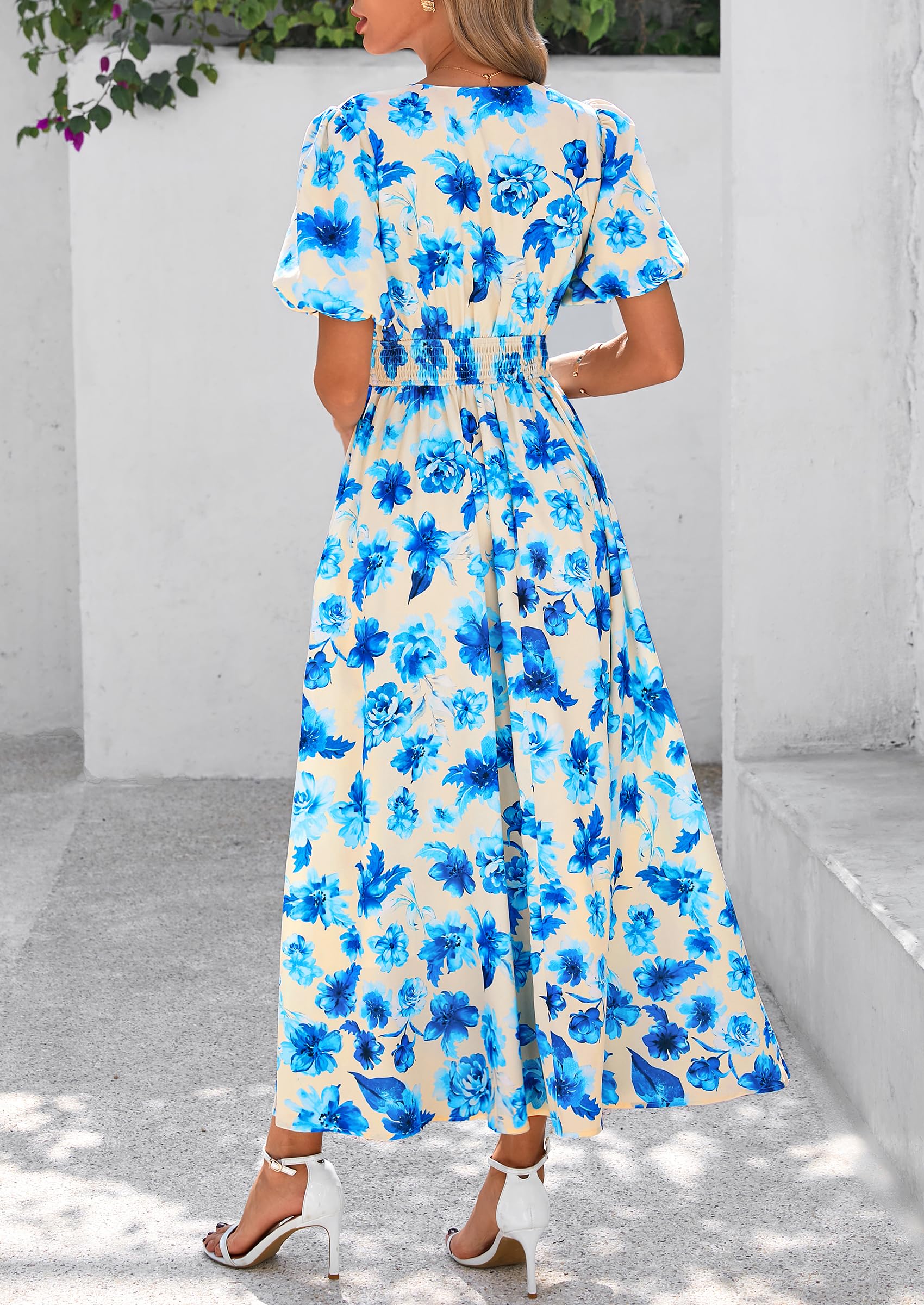 Foto 4 | Vestido Largo Prettygarden Para Mujer, Verano 2025, Estampado Floral - Venta Internacional.