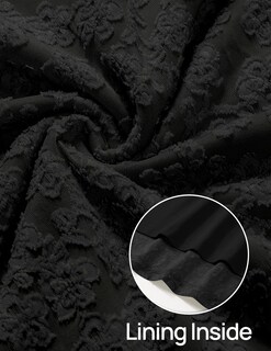 Foto 6 | Vestido Zesica Para Mujer 2025, Estilo Bohemio, Floral, Ajustado, Negro - Venta Internacional.