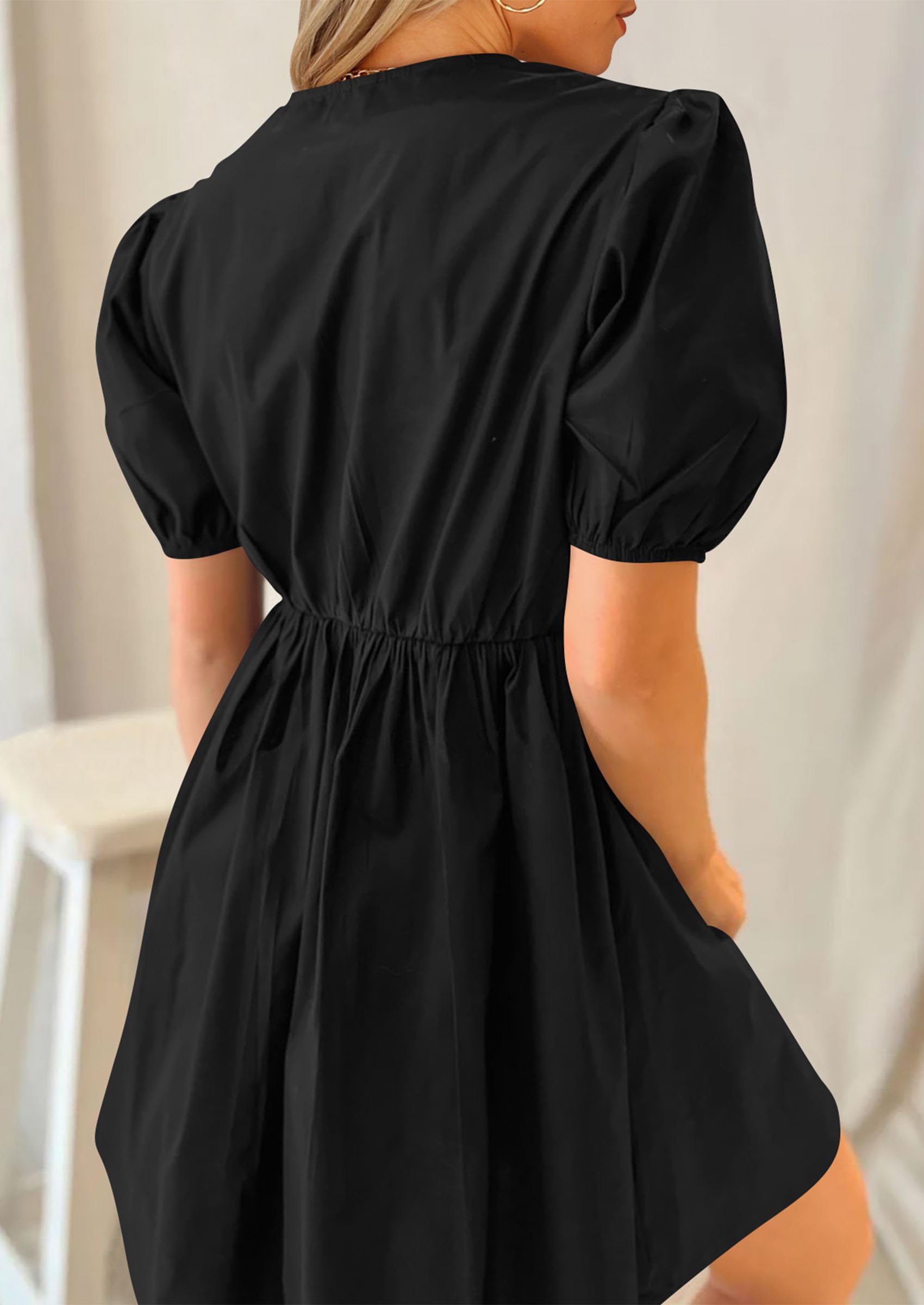 Foto 3 pulgar | Vestido Prettygarden Para Mujer, Verano 2025, Manga Corta, Línea A - Venta Internacional.