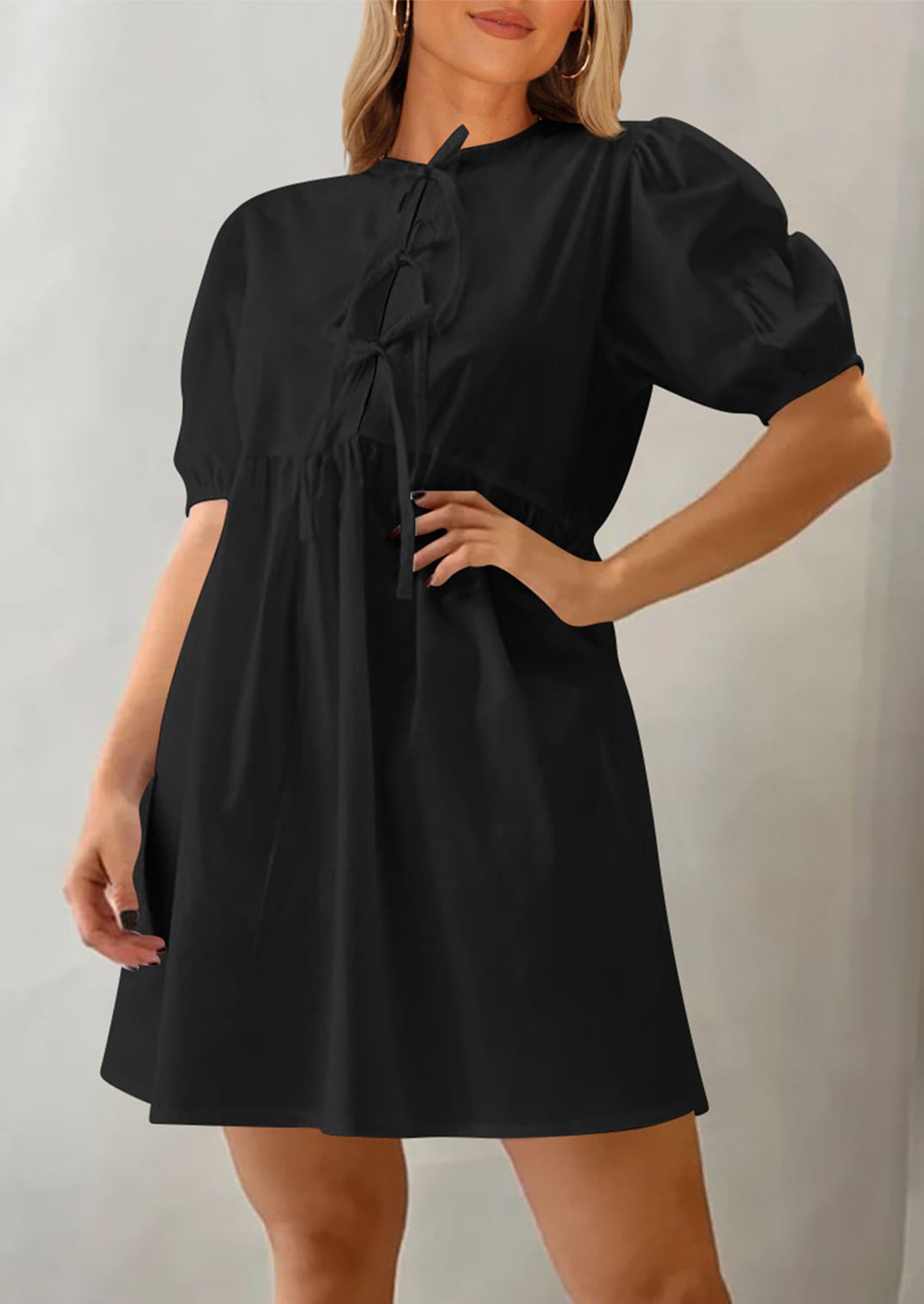 Foto 8 pulgar | Vestido Prettygarden Para Mujer, Verano 2025, Manga Corta, Línea A - Venta Internacional.