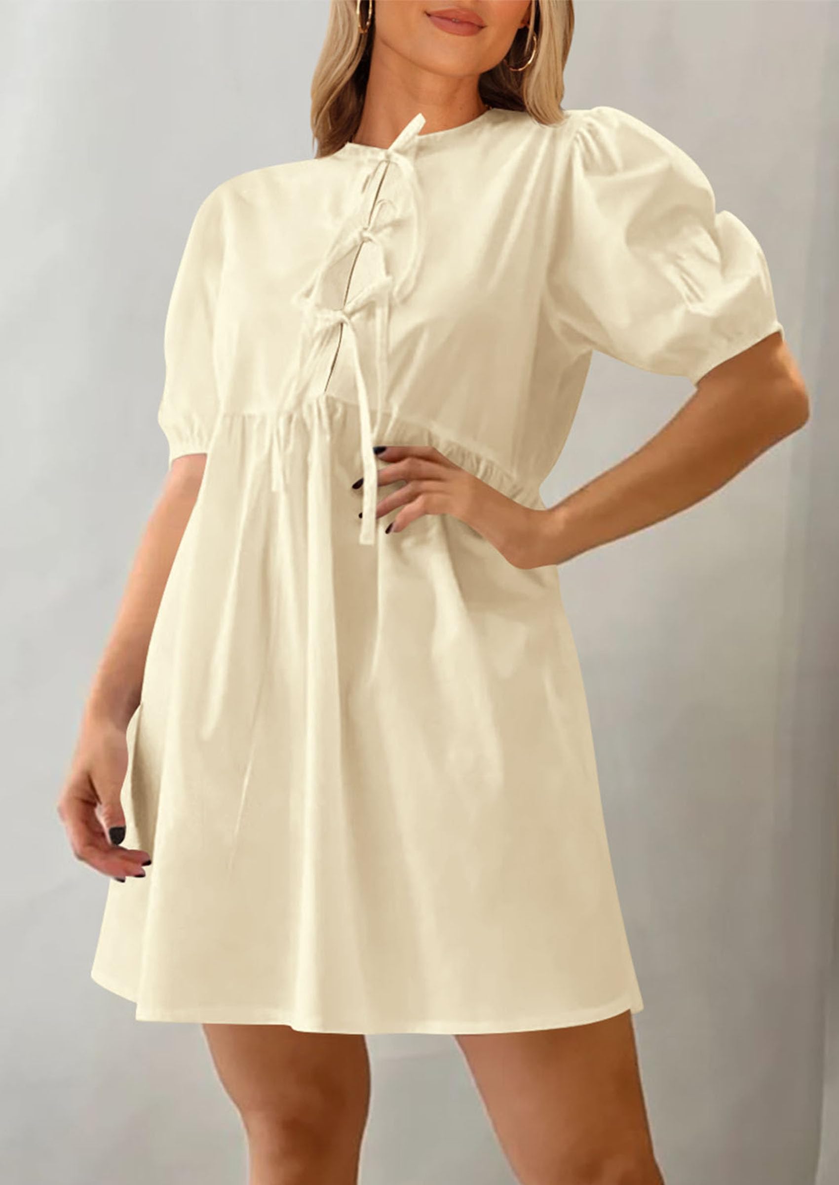 Foto 8 pulgar | Vestido Prettygarden 2025 Casual De Verano De Manga Corta Para Mujer - Venta Internacional.