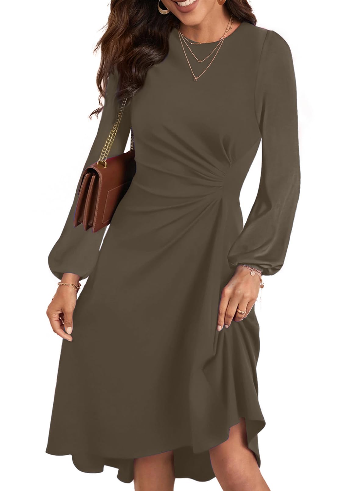 Foto 2 pulgar | Vestido Formal Happy Sailed Elegante Para Otoño E Invierno Para Mujer - Venta Internacional.