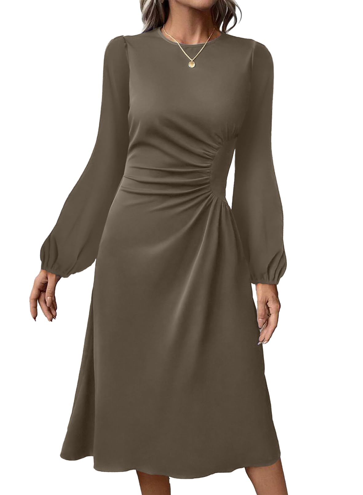 Foto 2 | Vestido Formal Happy Sailed Elegante Para Otoño E Invierno Para Mujer - Venta Internacional.