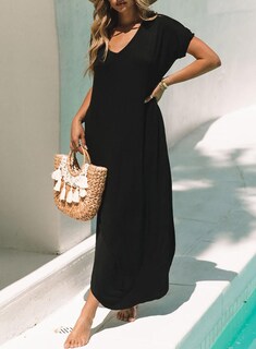 Foto 4 | Vestido De Verano Dokotoo 2025 Para Mujer Casual Negro Con Bolsillos - Venta Internacional.