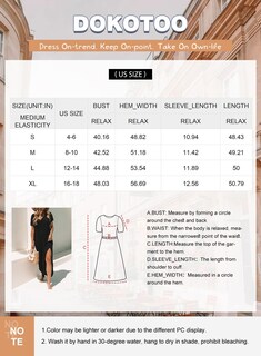 Foto 5 | Vestido De Verano Dokotoo 2025 Para Mujer Casual Negro Con Bolsillos - Venta Internacional.