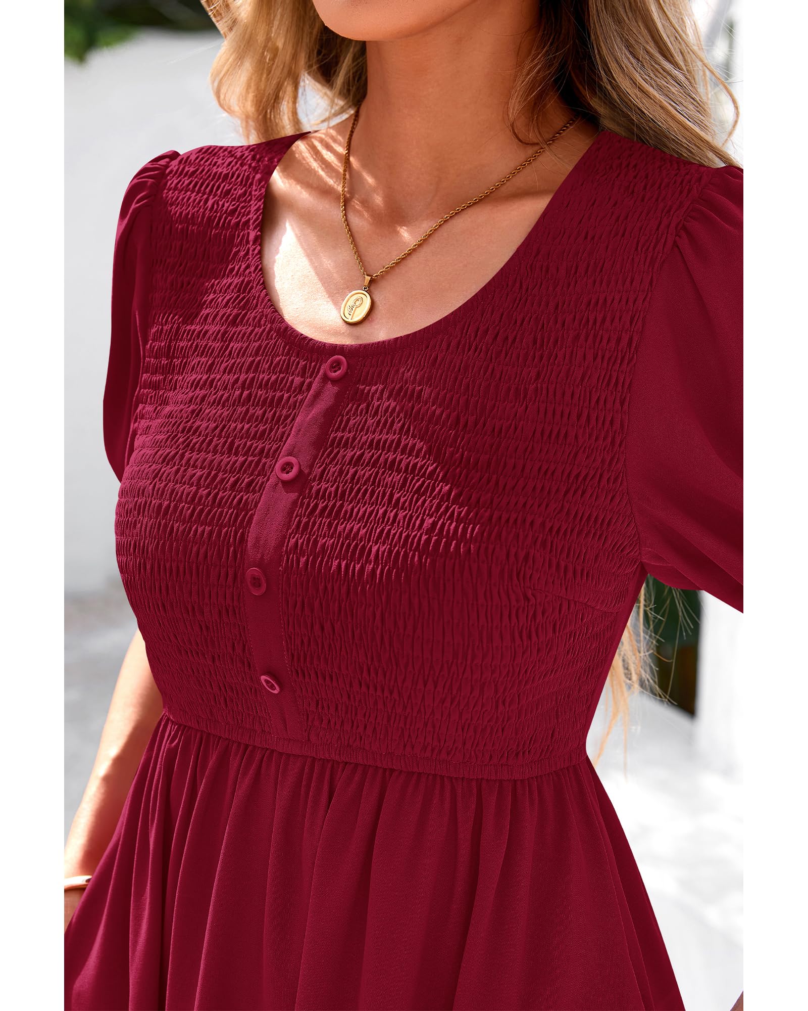 Foto 8 pulgar | Vestido Btfbm Spring Empire Cintura Para Mujer 2025 Verano Rojo - Venta Internacional.