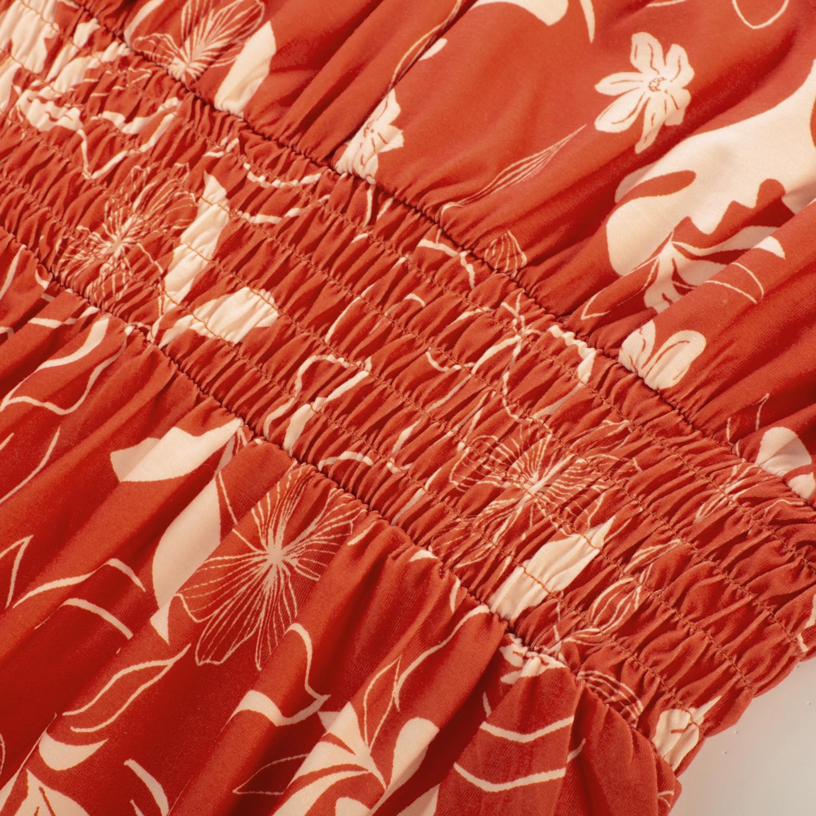 Foto 5 pulgar | Vestido De Verano Grace Karin Sin Mangas Con Estampado Floral Maxi Rojo S - Venta Internacional.