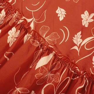 Foto 6 | Vestido De Verano Grace Karin Sin Mangas Con Estampado Floral Maxi Rojo S - Venta Internacional.