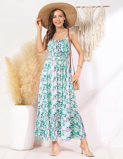 Foto 3 | Vestido Grace Karin Con Tirantes Finos Sin Mangas Y Estampado Floral - Venta Internacional.