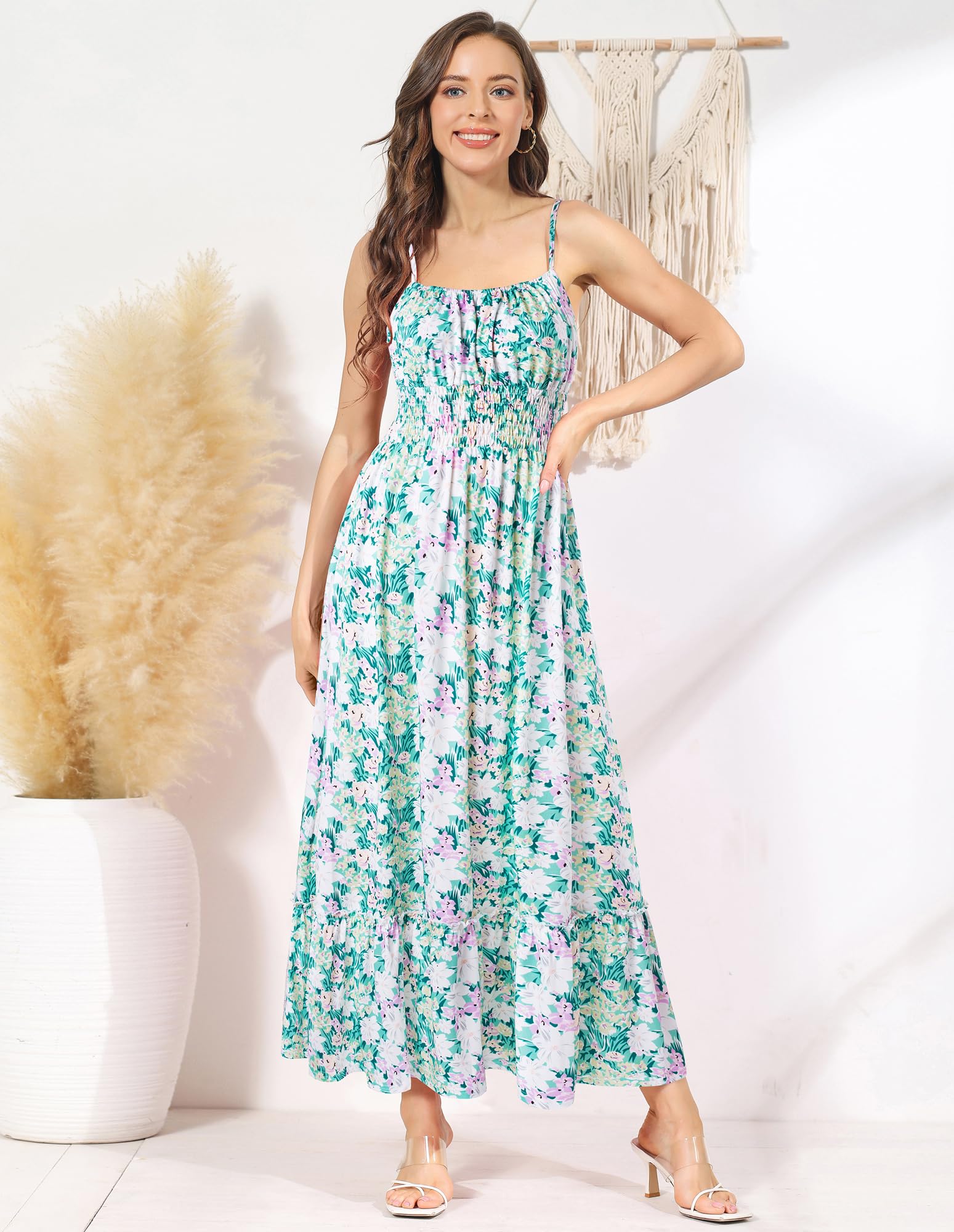 Foto 5 pulgar | Vestido Grace Karin Con Tirantes Finos Sin Mangas Y Estampado Floral - Venta Internacional.