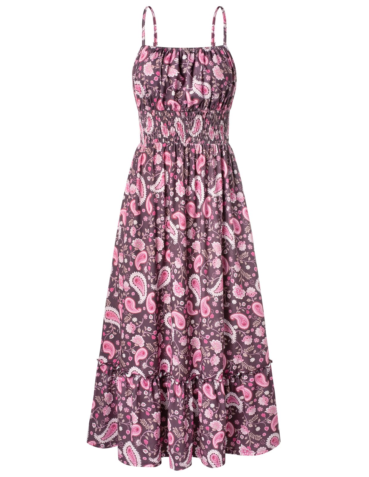 Foto 2 pulgar | Vestido Grace Karin Summer 2025 Para Mujer, Casual, Maxi, Rojo Vino - Venta Internacional.