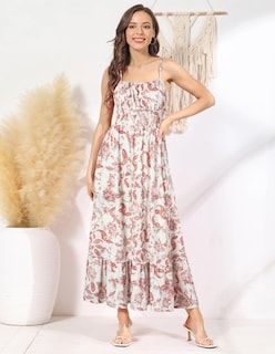 Foto 4 | Vestido De Verano Grace Karin Vestido Maxi Floral Casual Para Mujer - Venta Internacional.
