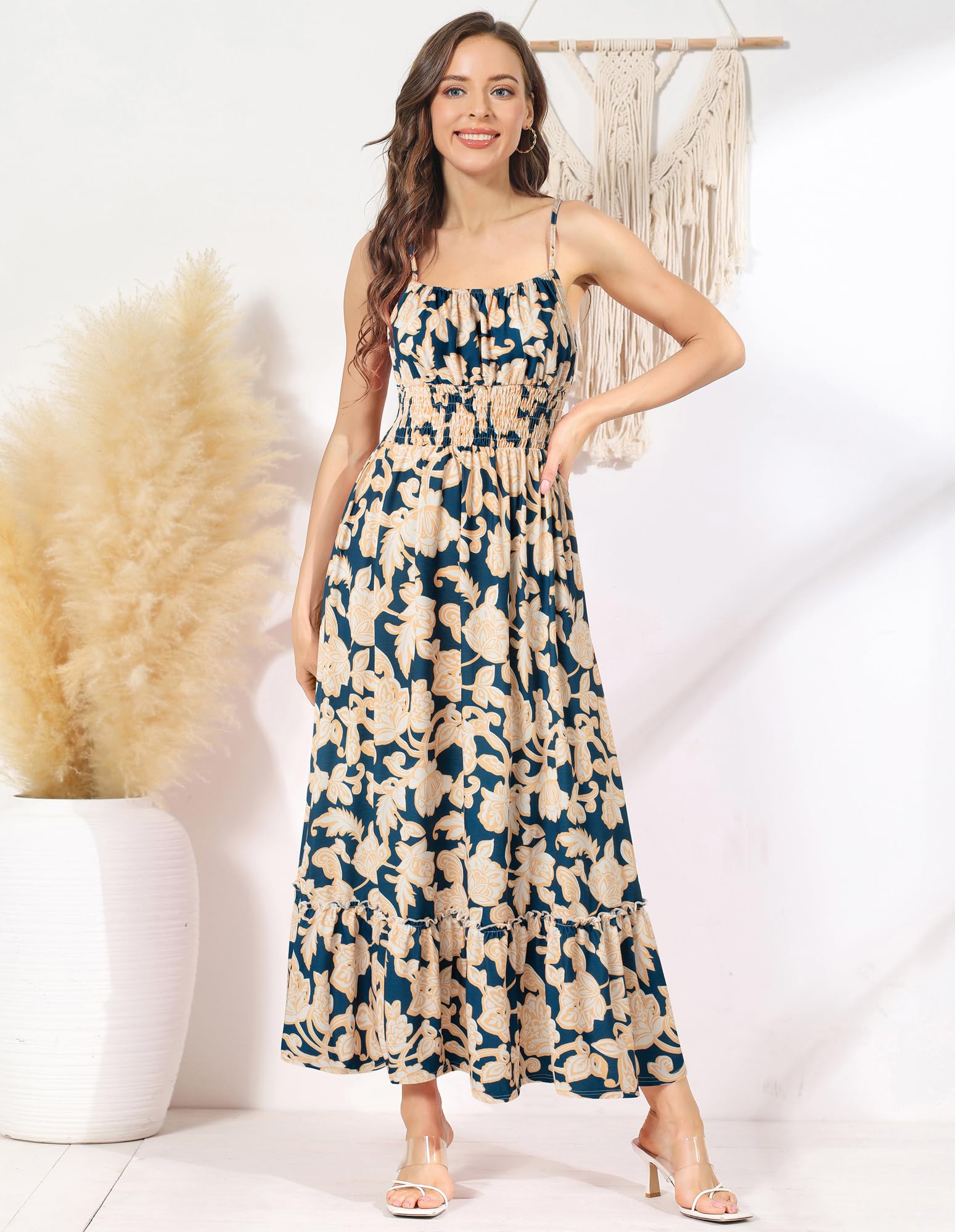Foto 4 | Vestido Largo Sin Mangas Con Estampado Floral Grace Karin Para Mujer - Venta Internacional.