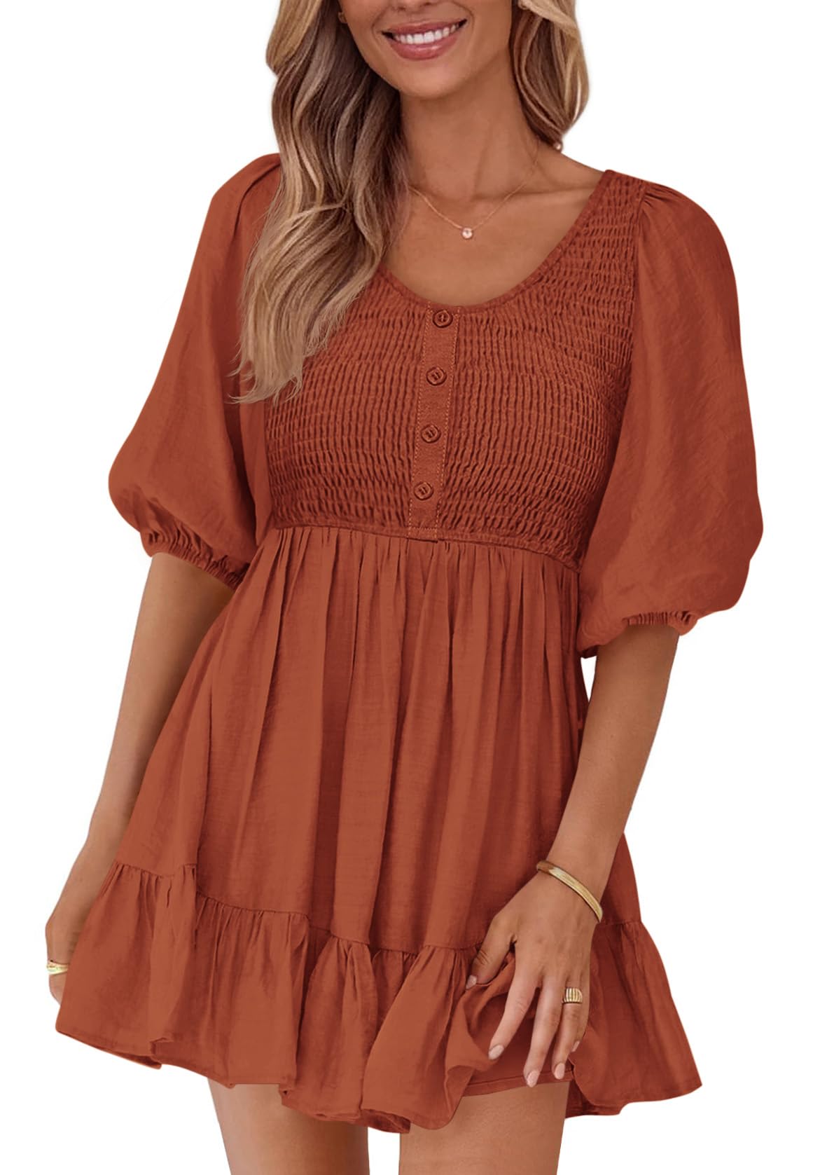 Foto 2 pulgar | Vestido Btfbm Spring Empire Cintura Para Mujer 2025 Verano Rojo - Venta Internacional.