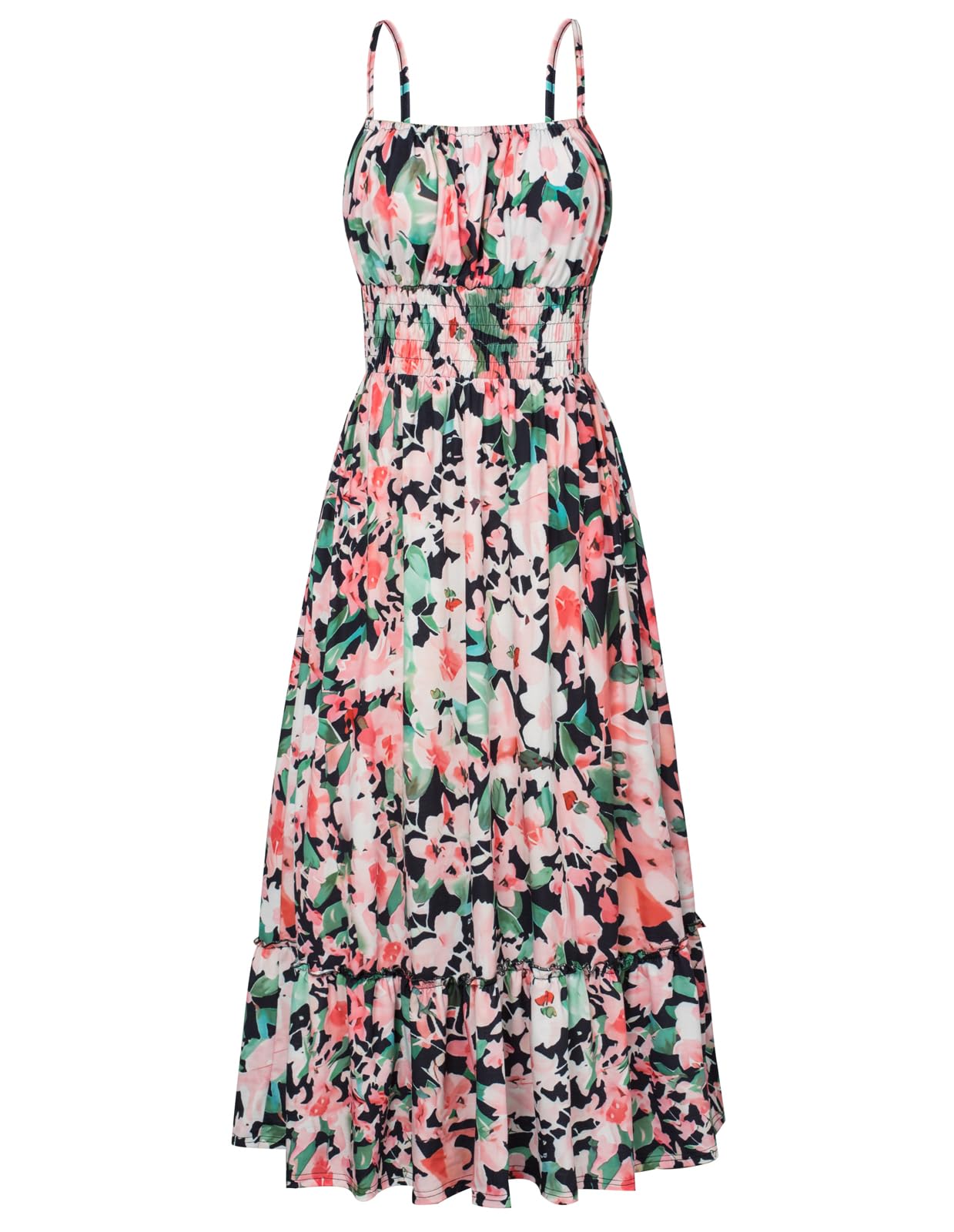 Foto 1 | Vestido Grace Karin Con Tirantes Finos Hawaianos Y Estampado Floral - Venta Internacional.