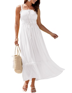 Foto 1 | Vestido Grace Karin, Casual, De Verano, Bohemio, Línea A, Maxi Poliéster Blanco - Venta Internacional.