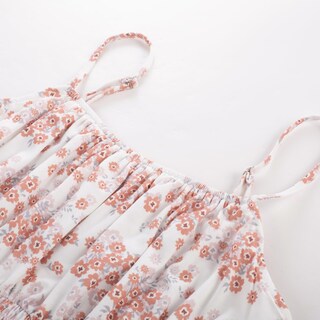 Foto 6 | Vestido Grace Karin Boho Para Mujer Con Tirantes Finos, Maxi Beige Con Estampado Floral - Venta Internacional.