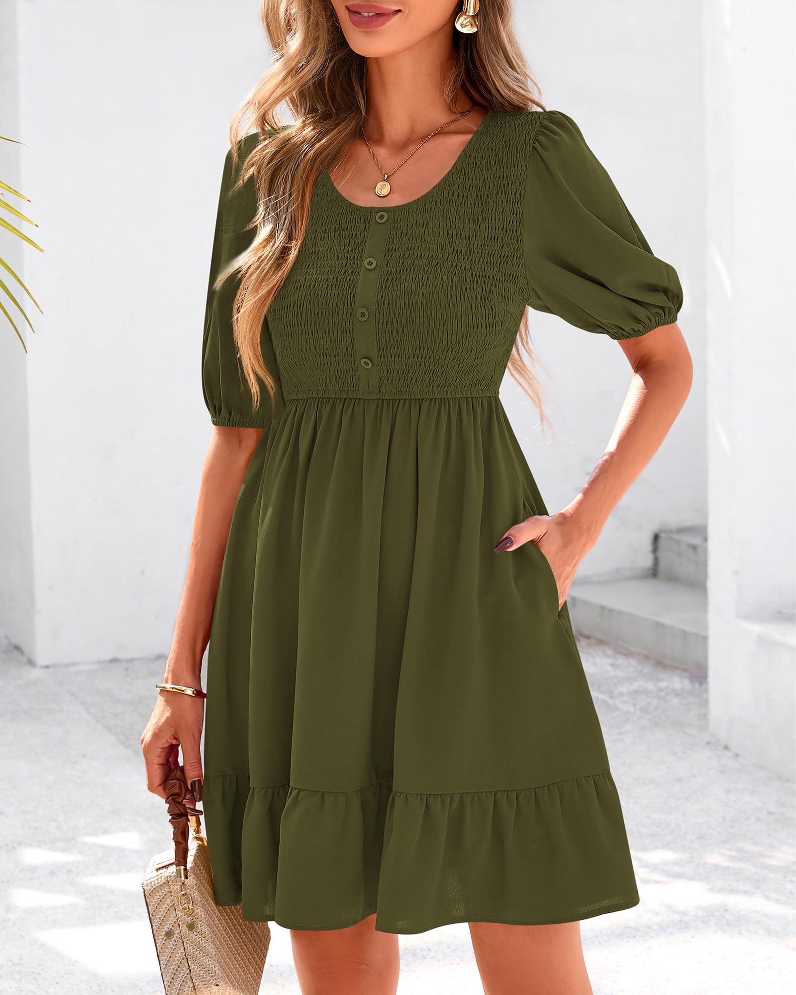 Foto 3 pulgar | Vestido Btfbm Spring Empire Waist Para Mujer 2025 Y Verano - Venta Internacional.