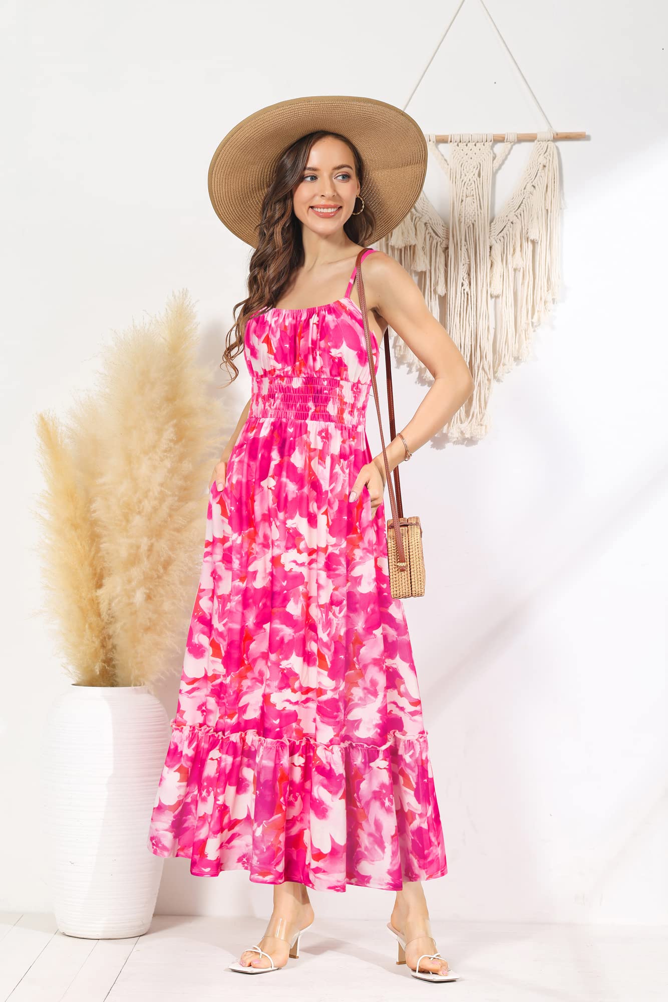 Foto 2 | Vestido Con Tirantes Finos Grace Karin, Casual, Sin Mangas, Floral - Venta Internacional.