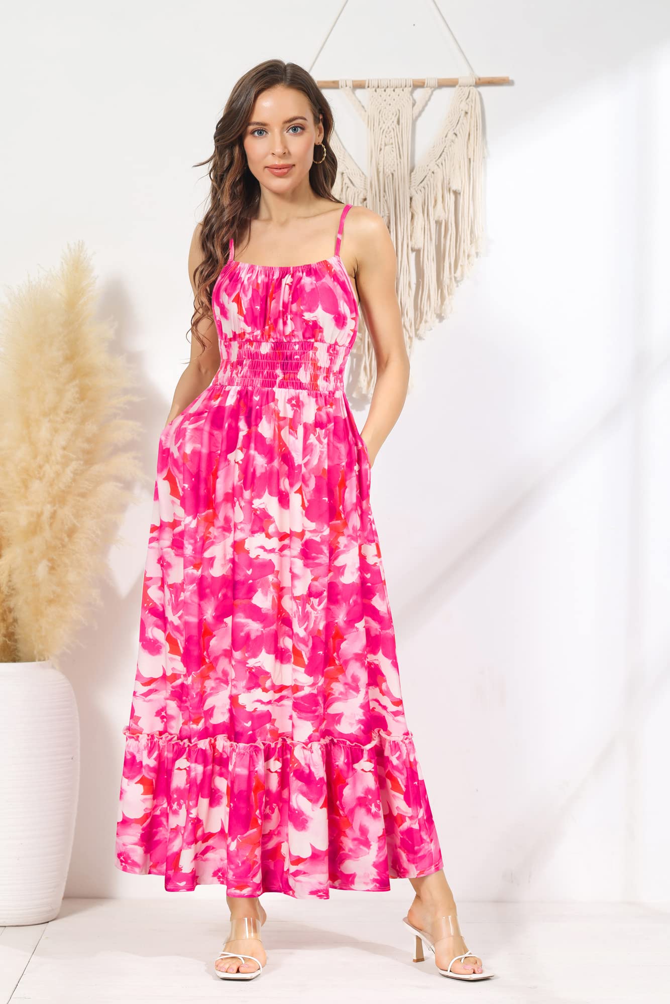 Foto 4 | Vestido Con Tirantes Finos Grace Karin, Casual, Sin Mangas, Floral - Venta Internacional.