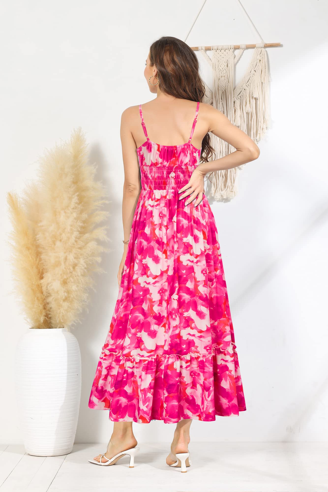 Foto 6 pulgar | Vestido Con Tirantes Finos Grace Karin, Casual, Sin Mangas, Floral - Venta Internacional.
