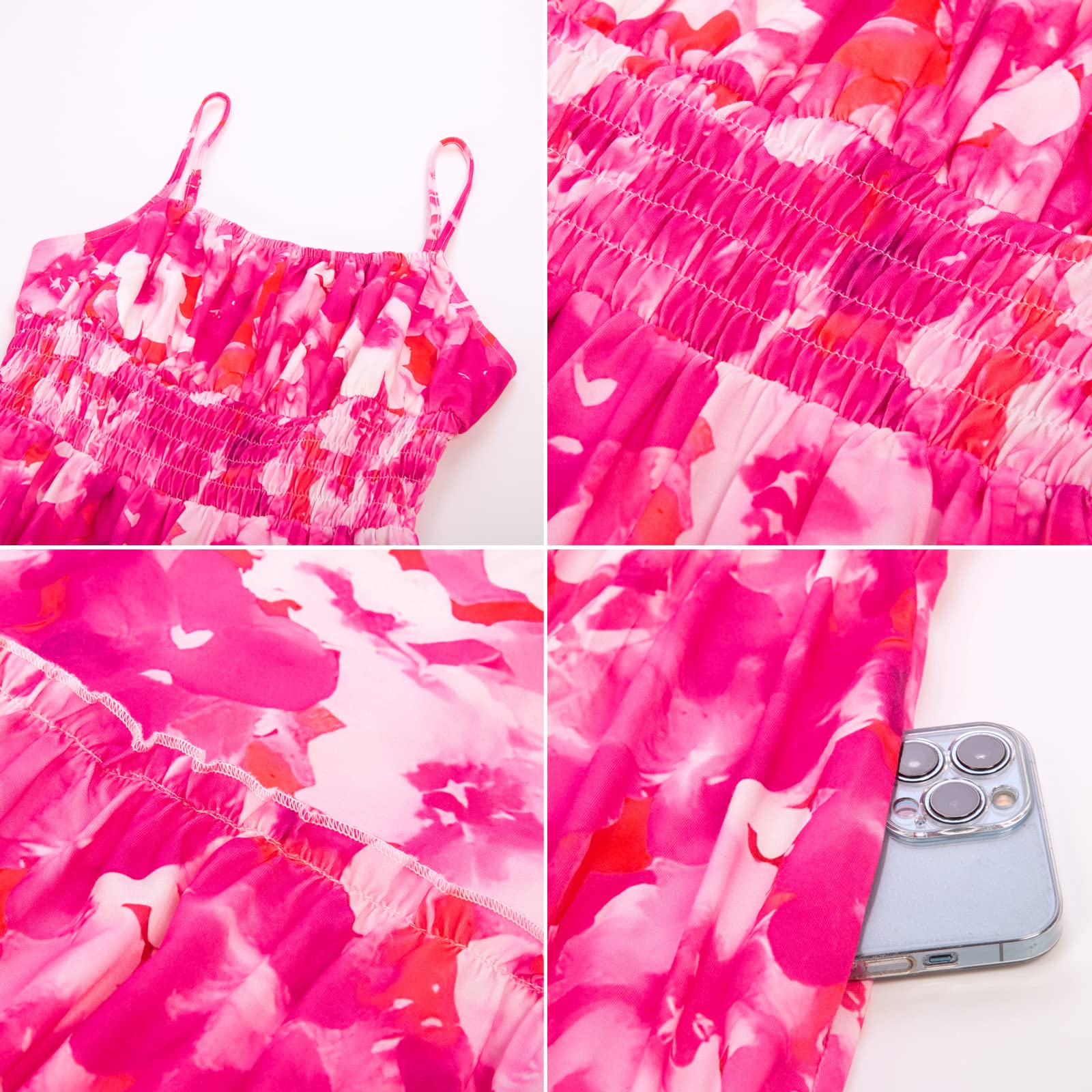 Foto 7 pulgar | Vestido Con Tirantes Finos Grace Karin, Casual, Sin Mangas, Floral - Venta Internacional.