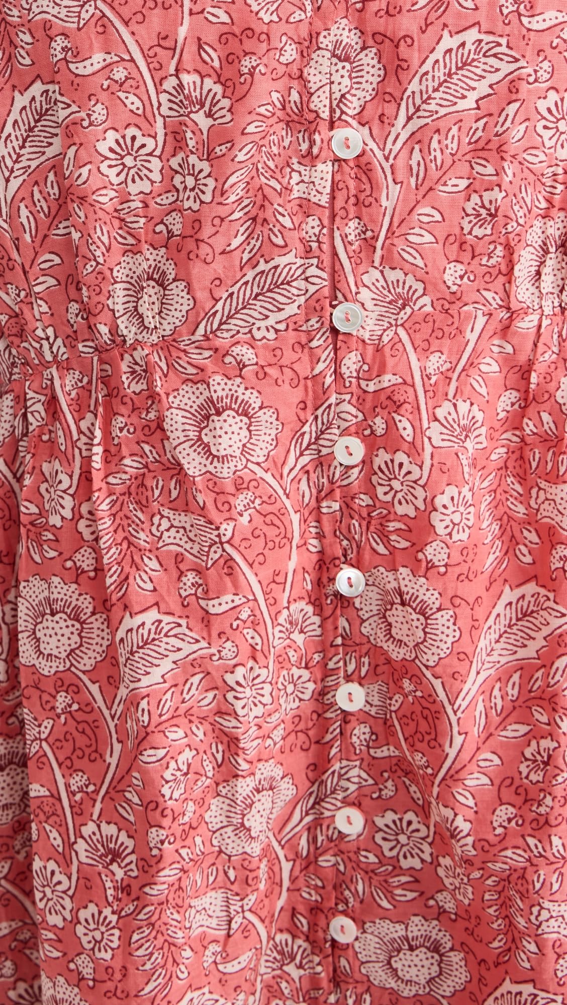 Foto 6 | Vestido Velvet Mary Para Mujer, Rosa Rojo, Floral, Ligero - Venta Internacional.