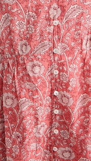 Foto 6 | Vestido Velvet Mary Para Mujer, Rosa Rojo, Floral, Ligero - Venta Internacional.