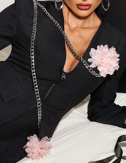 Foto 5 | Vestido Blazer Bella Barnett De Manga Larga Con Cuello En V Para Mujer - Venta Internacional.