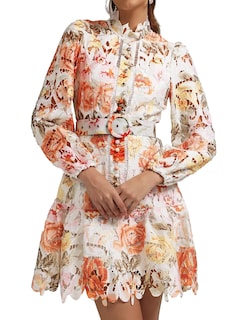 Foto 1 | Vestido Bella Barnett Mini Con Estampado Blanco Para Mujer - Venta Internacional.