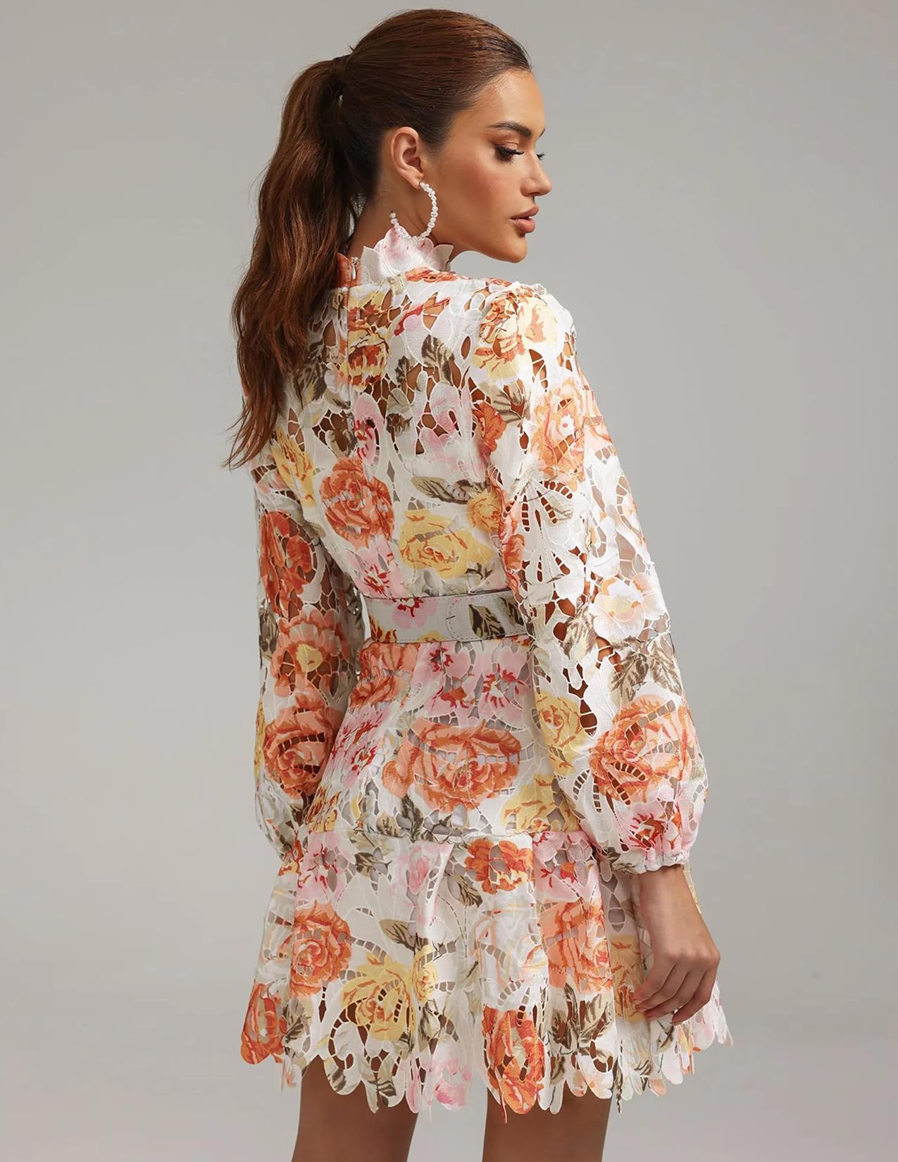 Foto 5 pulgar | Vestido Bella Barnett Mini Con Estampado Blanco Para Mujer - Venta Internacional.