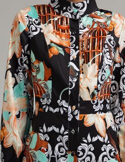 Foto 5 | Vestido Bella Barnett Estampado Con Cuello Alto Y Manga Larga Con Estampado Floral - Venta Internacional.