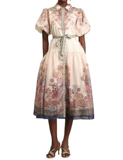 Foto 1 | Vestido Tsukko, Vibrante, Vintage, Bohemio, Con Estampado Floral, Para Invitada A La Boda - Venta Internacional.