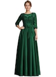 Vestido Raomiao Para Madre Del Novio, Aplique De Encaje Satinado - Venta Internacional.