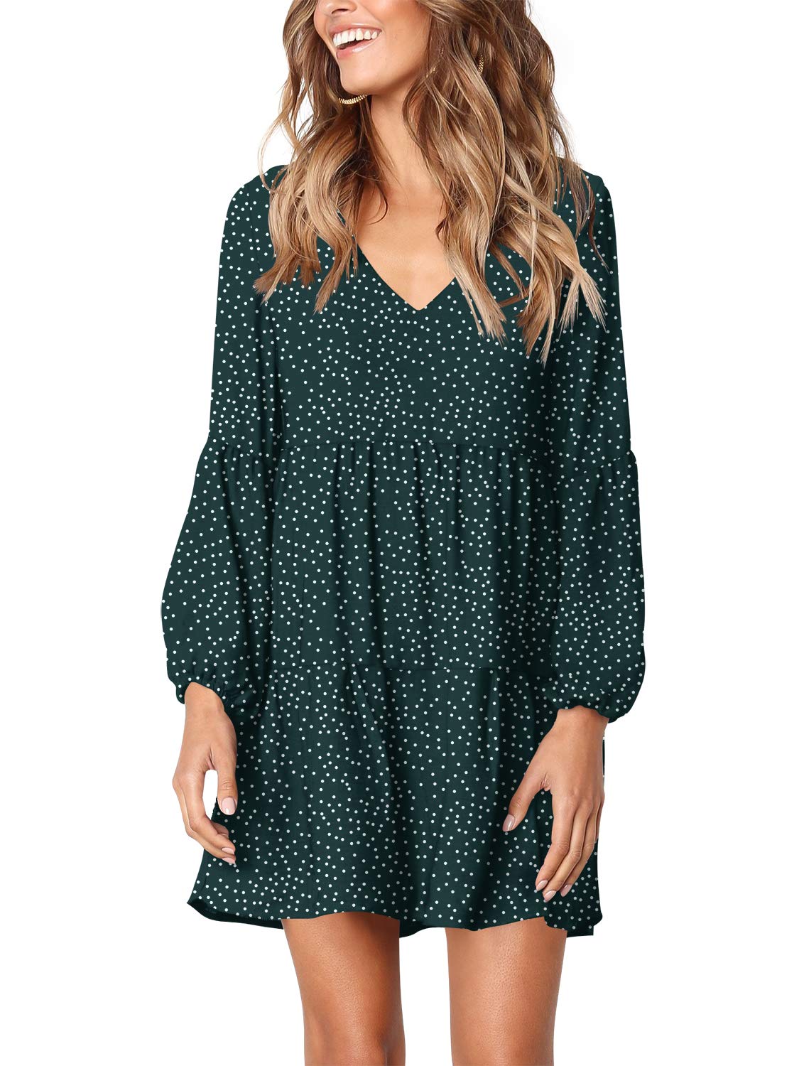 Foto 2 pulgar | Vestido Casual Amoretu Tipo Túnica Cuello en V Holgado para Mujer - Venta Internacional