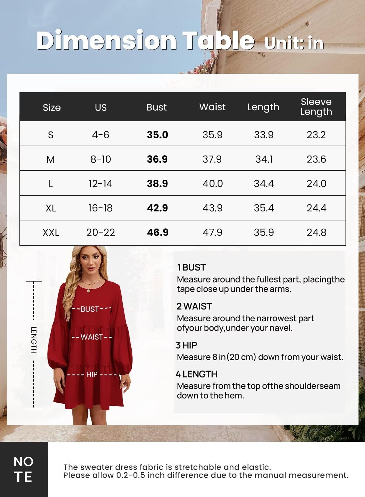 Foto 6 pulgar | Vestido Qacohu 2024, Túnica De Manga Larga, Moda De Otoño Para Mujer - Venta Internacional.