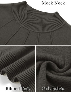 Foto 5 | Vestido Tipo Jersey Mirol Para Mujer, Cuello Alto, Corte Ajustado, Punto Gris - Venta Internacional.