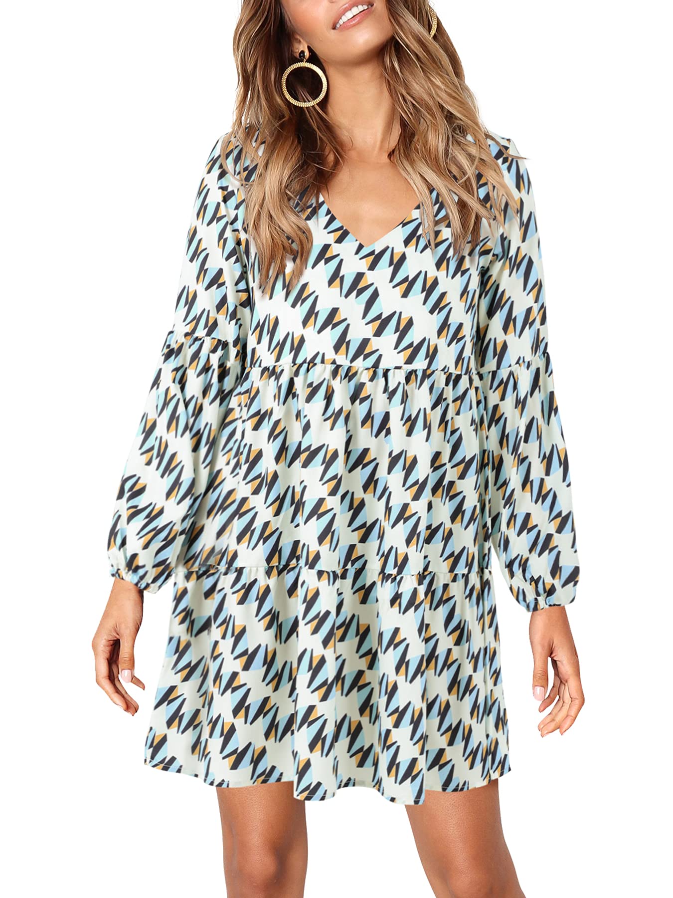 Foto 3 pulgar | Vestido Amoretu Para Mujer, Con Forma De Pata De Gallo, Hasta La Rodilla, Talla Xl - Venta Internacional.