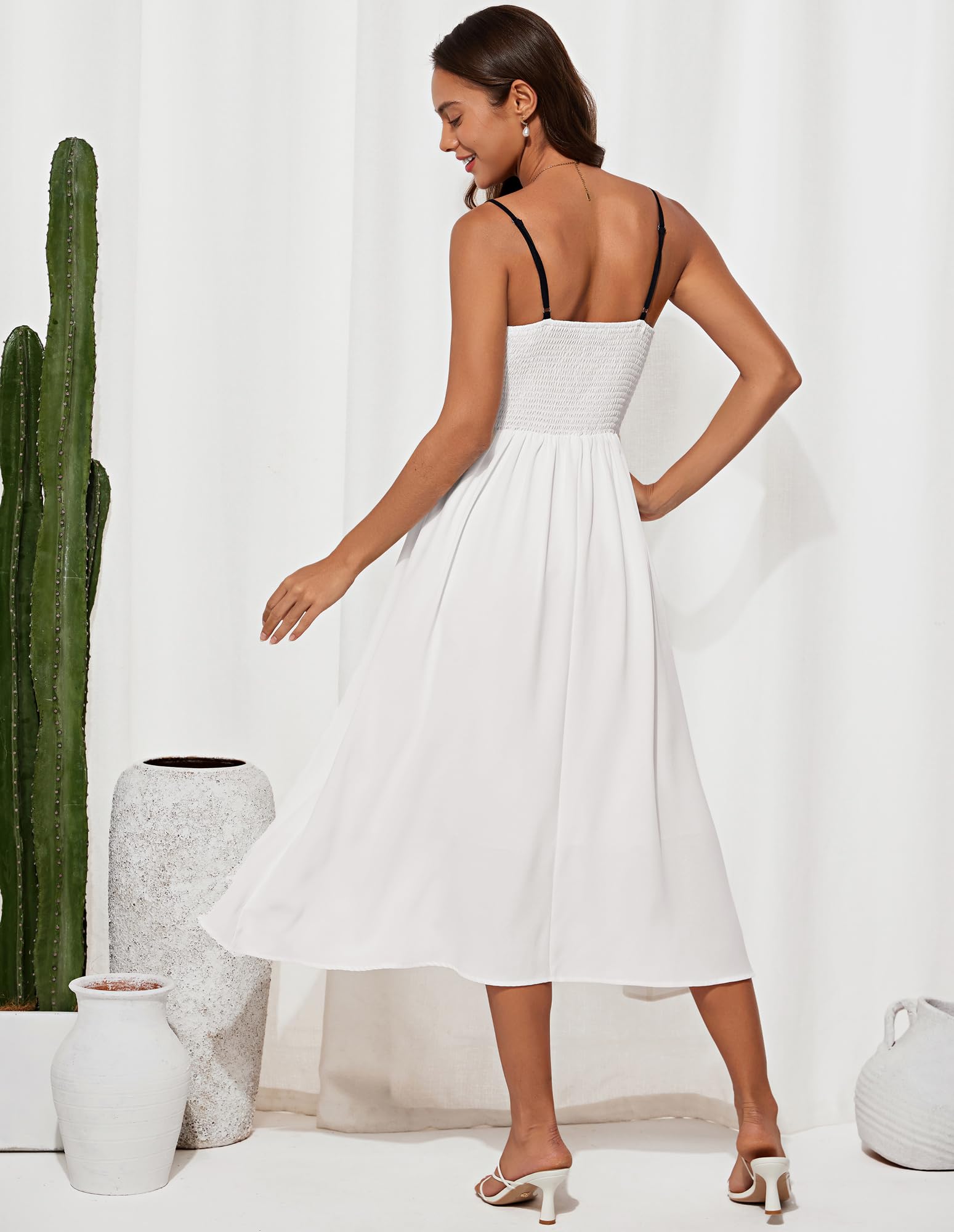 Foto 4 pulgar | Vestido De Verano Grace Karin Para Mujer, Corte En A Con Tirantes Finos - Venta Internacional.