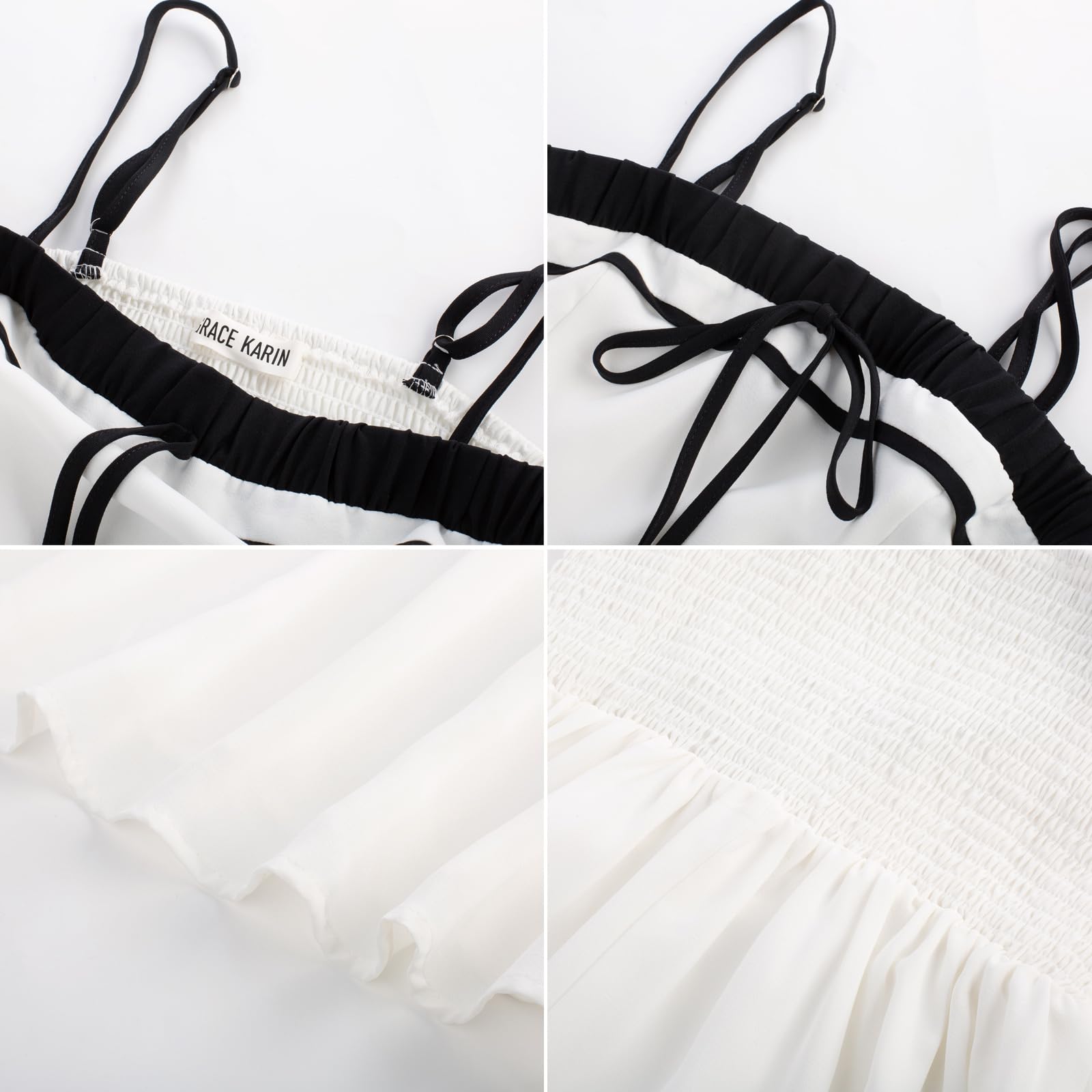 Foto 6 pulgar | Vestido De Verano Grace Karin Para Mujer, Corte En A Con Tirantes Finos - Venta Internacional.