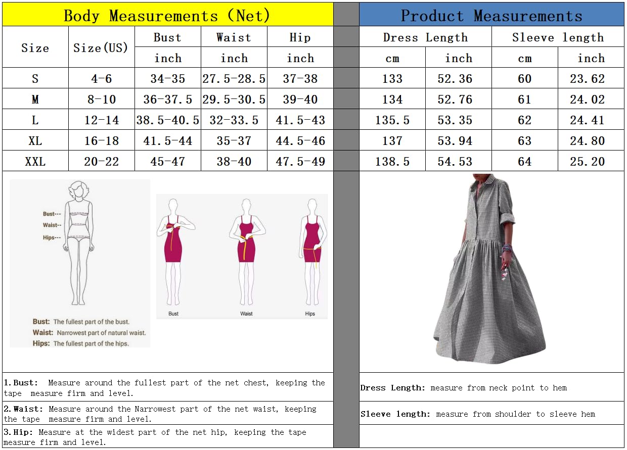 Foto 6 pulgar | Vestido Maxi Camisero Chouyatou Retro A Cuadros Con Botones Para Mujer - Venta Internacional.