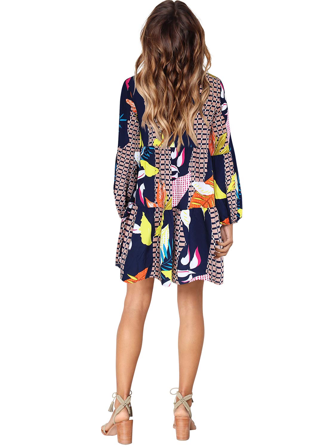 Foto 5 | Vestido De Verano Amoretu Suave Y Holgado Vestido De Otoño Geometry - Venta Internacional.
