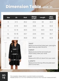 Foto 6 | Vestido Túnica Qacohu 2024 Con Cuello En V Y Manga Larga Con Bolsillos Para Mujer - Venta Internacional.