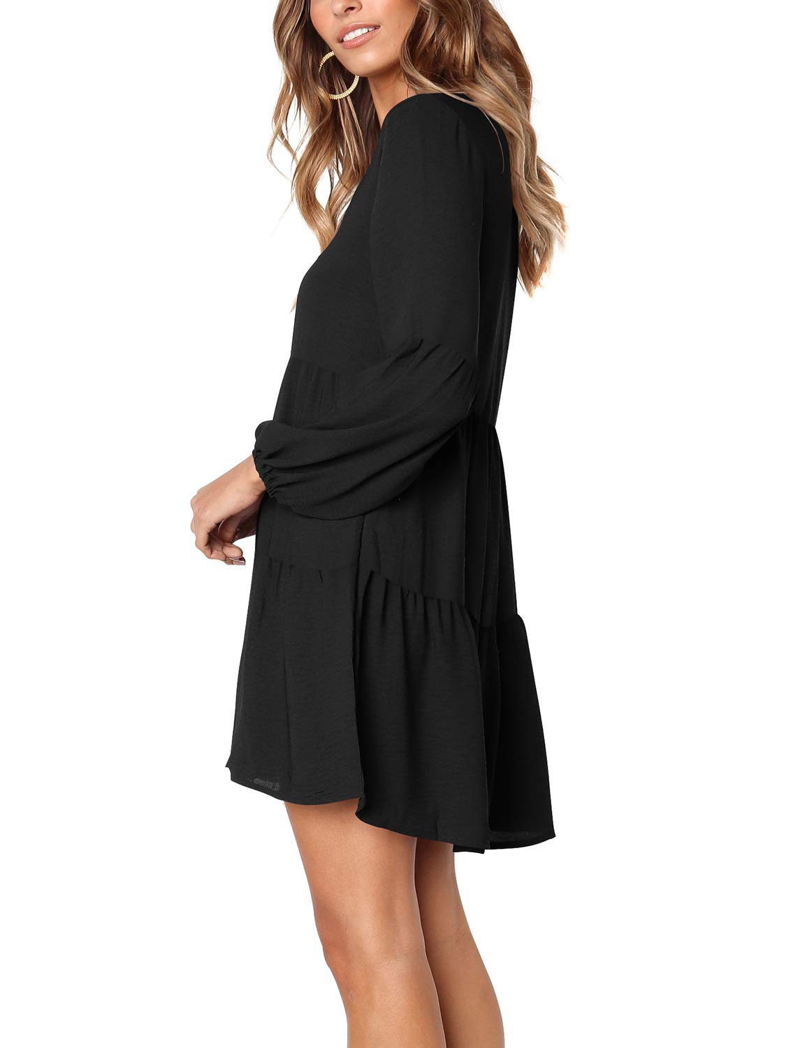 Foto 5 pulgar | Vestido Casual Amoretu Tipo Túnica Cuello en V Holgado para Mujer - Venta Internacional