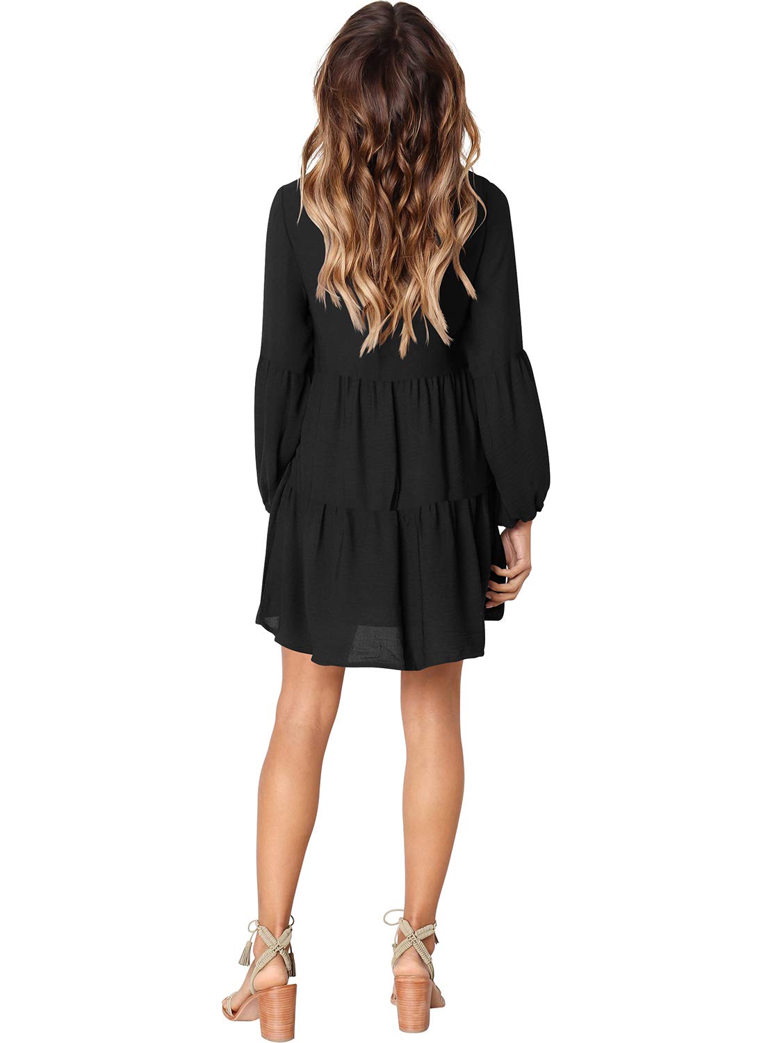 Foto 6 pulgar | Vestido Casual Amoretu Tipo Túnica Cuello en V Holgado para Mujer - Venta Internacional